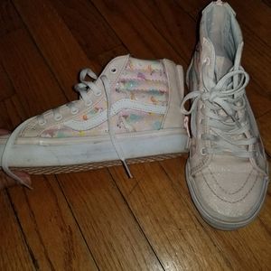 Vans High top girl unicorn sneakers